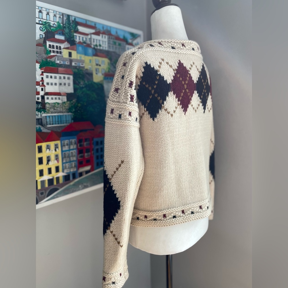 Academia Rumère Classe, 100% Wool Soft Chunky Knit From Japan Cottage Cozy - M - Picture 9 of 14